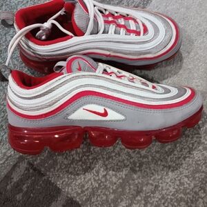 Nike Kids Red and White Air Max Shoes